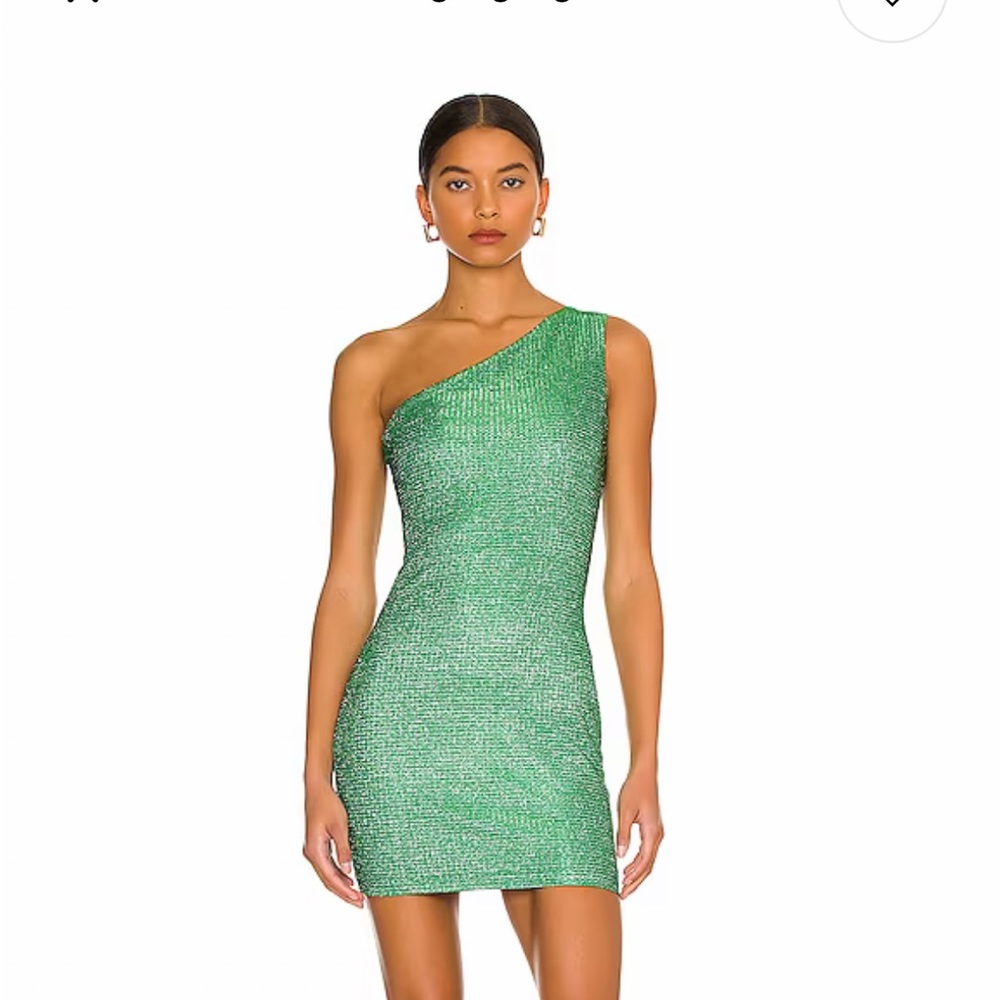 Superdown Green Sparkly dress